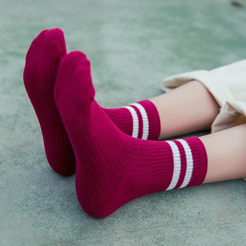 Носки женские хлопковые в стиле Харадзюку удобные летние тонкие до щиколотки