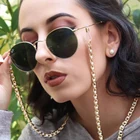 Золото панк цепочка для солнцезащитных очков для Для женщин очки с металлической цепочкой имитация очки с жемчугом ремни для очков аксессуары