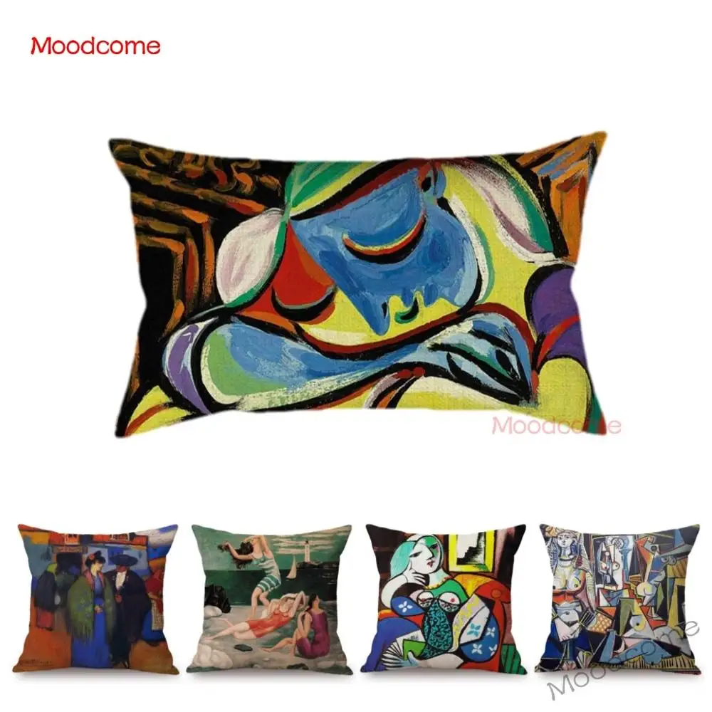 Чехол для диванной подушки декоративный прямоугольный чехол с испанским