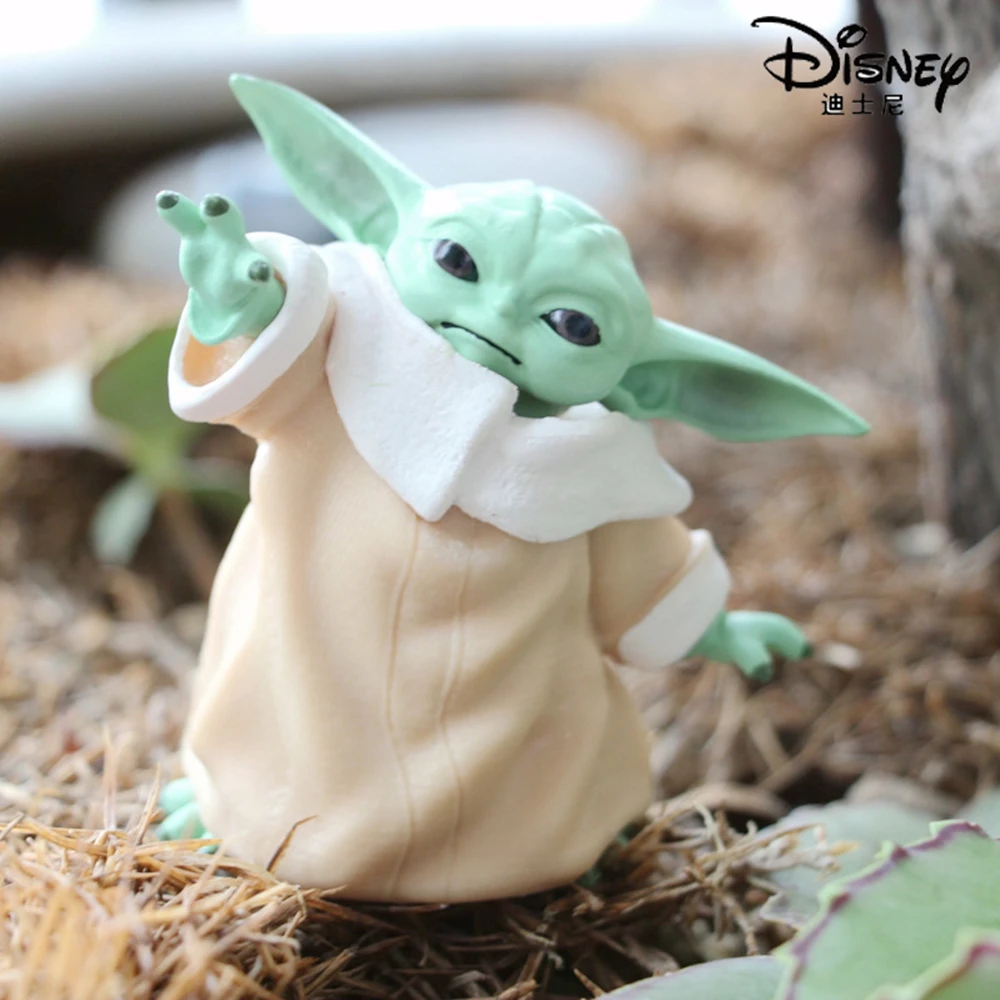 

Disney 7cm Star Wars Toy Master Baby Yoda Darth PVC Action Figure Anime Figures Collection Doll mini model for children gift Toy