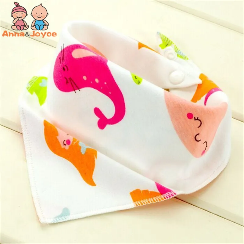 5pc/Lot Baby Bibs 100% Cotton Triangle Head Scarf Boy Kerchief Girl Babador Bandana Dribble Bib Suit 1-3 Years | Детская одежда и