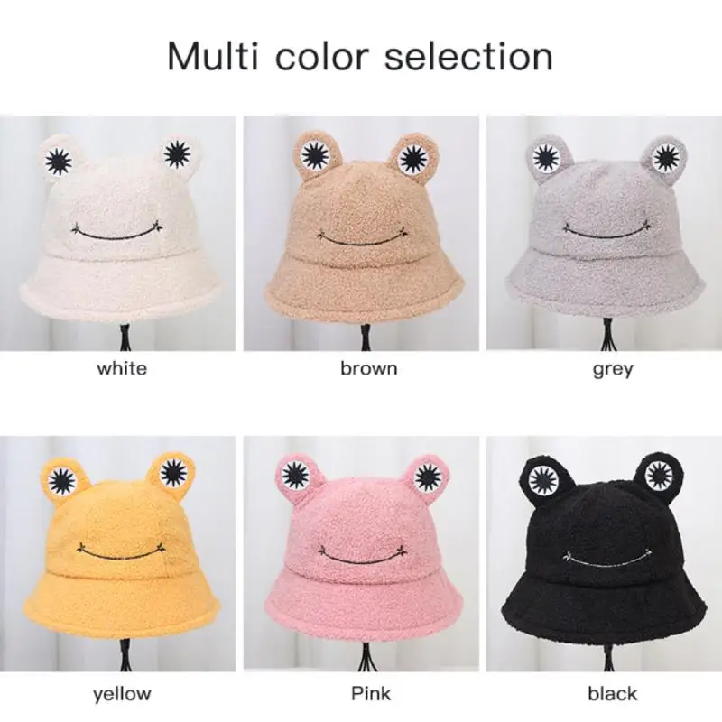 

Women's Autumn And Winter New Retro Warm Bowl Hat Wild Fashion Cat Ears Lamb Velvet Bucket Hat Fisherman Hat