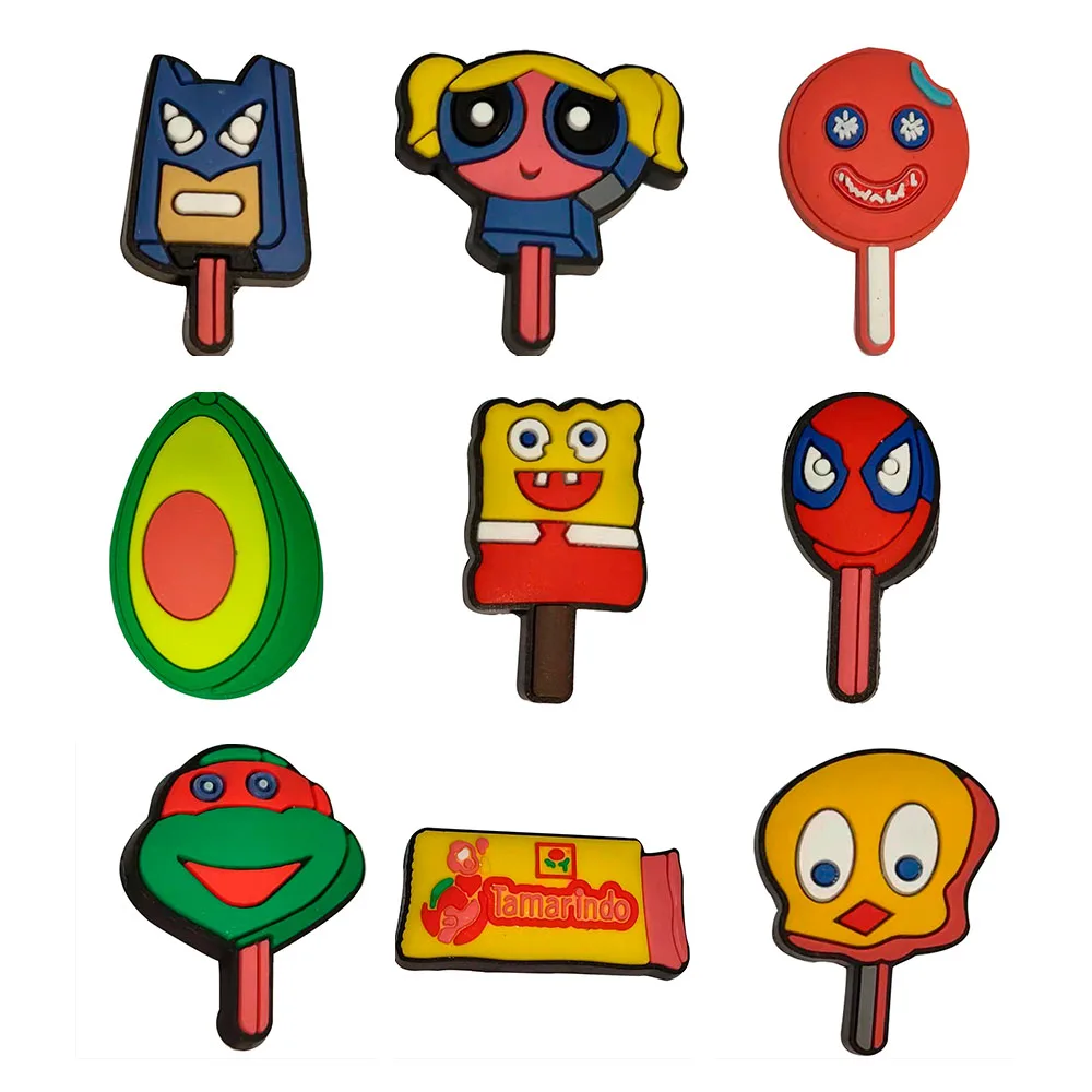 1 шт. Симпатичные Мультяшные подвески для обуви из ПВХ авокадо утки известные