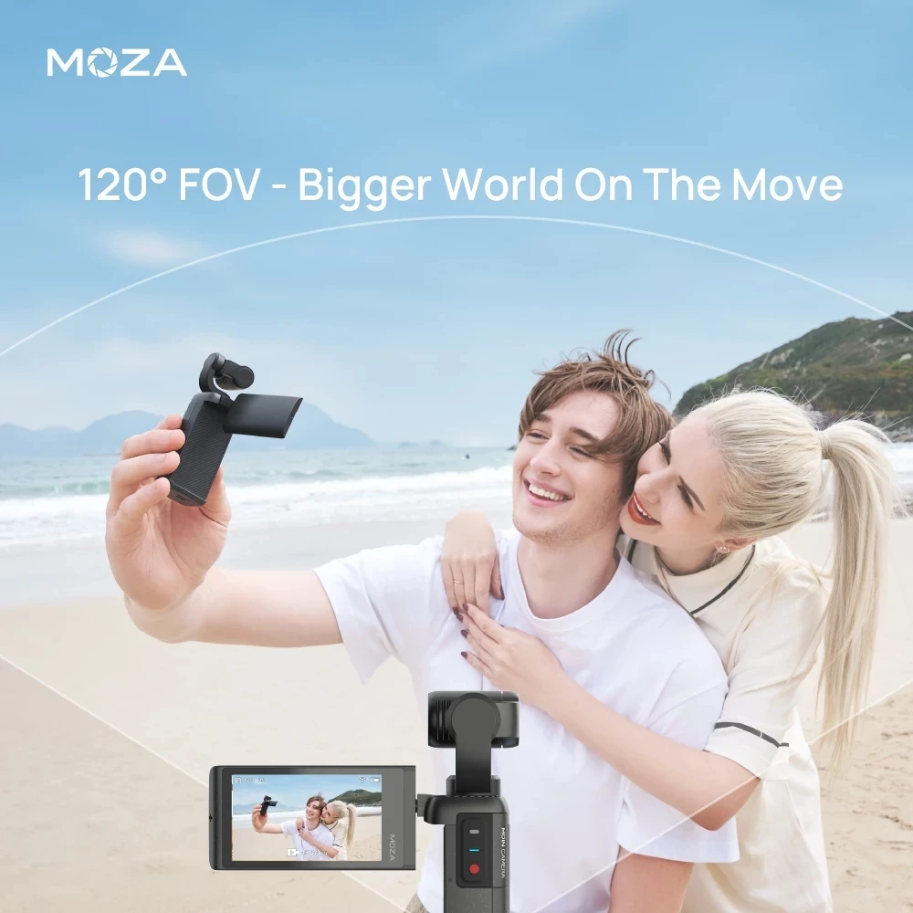 MOZA MOIN Карманная камера s 3-Axis Gimbal 4K HD встроенное управление Wi-Fi 120 широкий угол