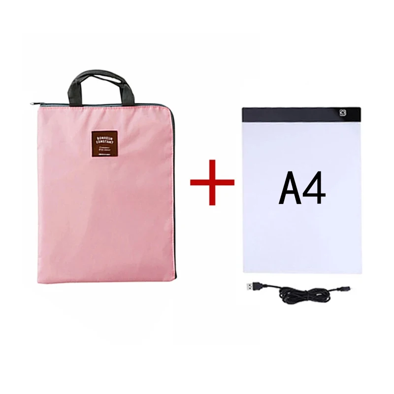 Алмазов картина сумка для хранения Светодиодная панель Наборы A4/A5-Size три уровня