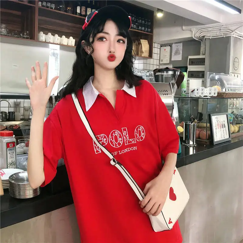 

Female ins super fire in the summer of 2020 web celebrity T-shirt fat mm new han edition easing students 200 jins half sleeve sh