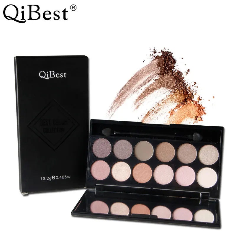 12 цветов мерцающие матовые тени для век палитра макияжа блестящие стойкие