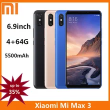 Xiaomi Mi Max3  6.9 inch 6G  128GB ROM Fingerprint 4G Android Smart Phone MAX series