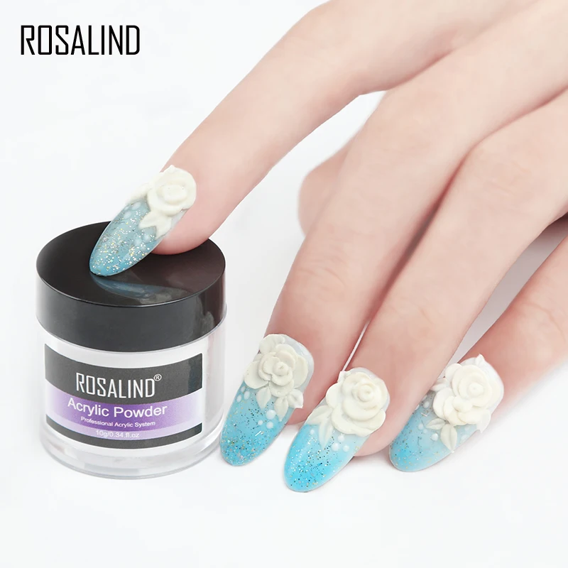 ROSALIND акриловый набор для ногтей погружающий резной кристалл порошок поли