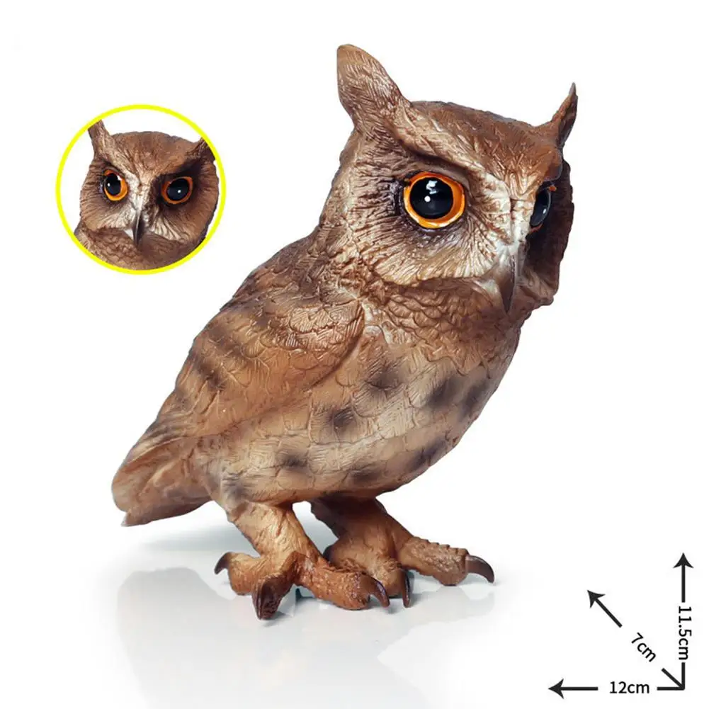 

Realistic Owl Model Toys Bird Wild Animal Action Figure PVC Model Craft Eduaction Kids Toy Gift Desk Ornament