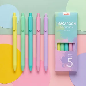 Gel Cute 0.5 Pen  Ballpoint  Creative Macaron Candy Color Press Office Gift School Supplies Stationery Kawaii Funny Pens Refill