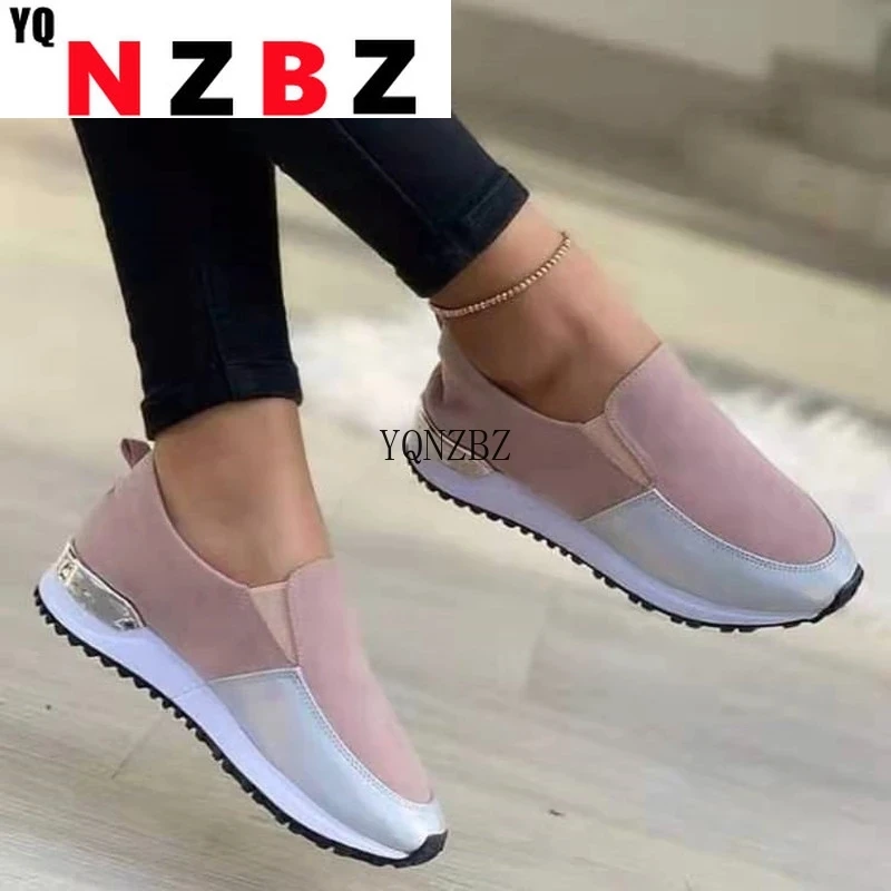 

Women Casual Shoes Autumn Fashion Color Matching Ladies Vulcanized Shoes Round Toe Outdoor Light Running Shoes Female Footwear