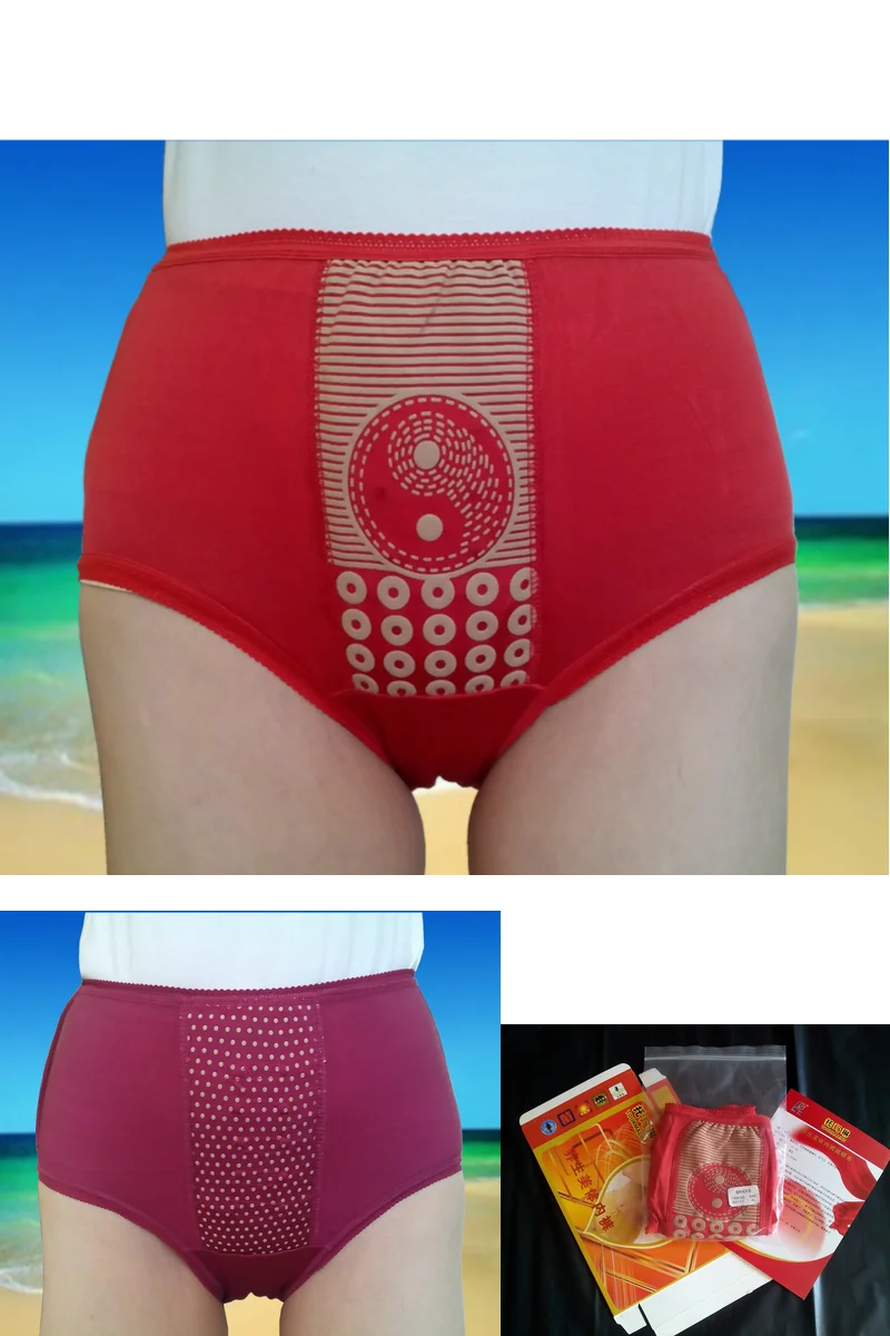 Женские турмалиновые трусики с магнитной застежкой высокой талией|Брюшного