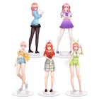 2021 аниме Quintuplets брелок; Студенческая мода; Настольные аксессуары Накано Yotsuba ицуки Standsing милые мужские и женские подарок с подставкой и держателем