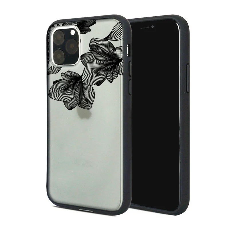 

Lace Phone Case for IPhone 8 Plus 11 12Pro X XR XS Max 5 5s SE Sexy Flower Clear Soft TPU Back Cover Fundas