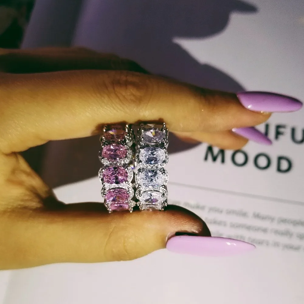 Новые товары обручальное кольцо из настоящего серебра 925 пробы вечность для