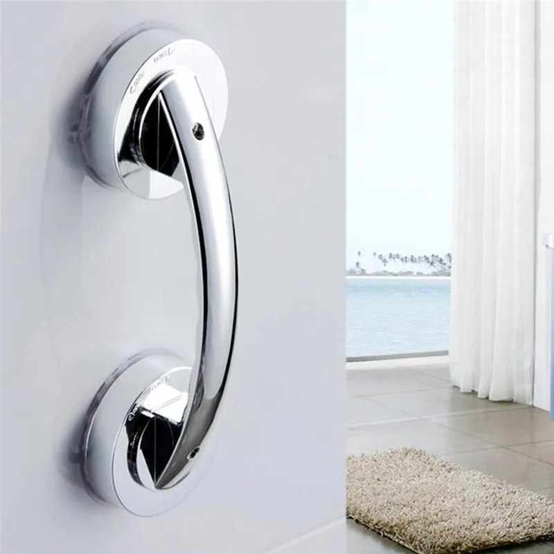 

Shower Handle Safety Strong Hold Suction Cup Grab In Bathroom Plactis Tub Bar Free Punch Handle Toilet Handrail Bath Supplies