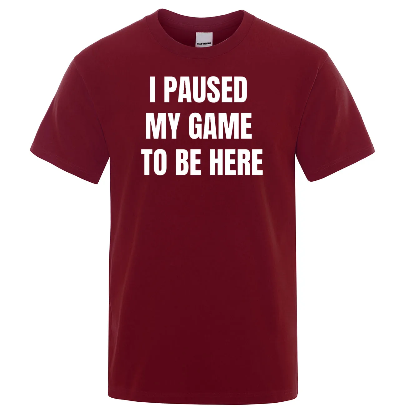 Мужская футболка с короткими рукавами забавная хлопковая Футболка принтом Я