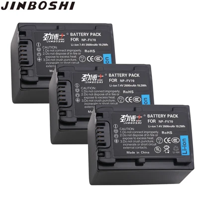 3X Battery 4 шт. NP-FV70 NP FV70 NPFV70 Замена батареи и ЖК-дисплей USB Зарядное устройство для sony NP-FV50 FV30 HDR-CX230 HDR-CX150E HDR-CX170 CX300 - Цвет: 3X Battery