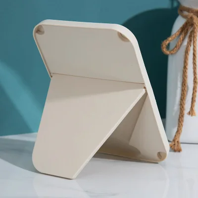 Женское зеркало для макияжа простой дизайн портативное компактное лица Складной