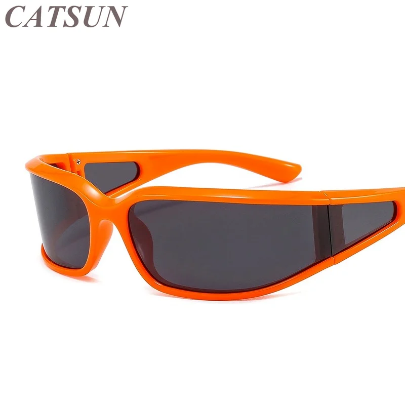 

New Sports Cycling Polarized Side Bending Lens Sunglasses Women's Fashion Versatile Outdoor Beach Sunscreen Glasses UV400