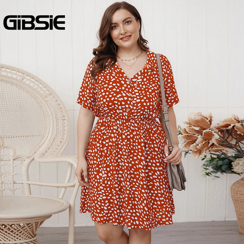 Женское мини платье с завышенной талией коротким рукавом и пуговицами|Женские