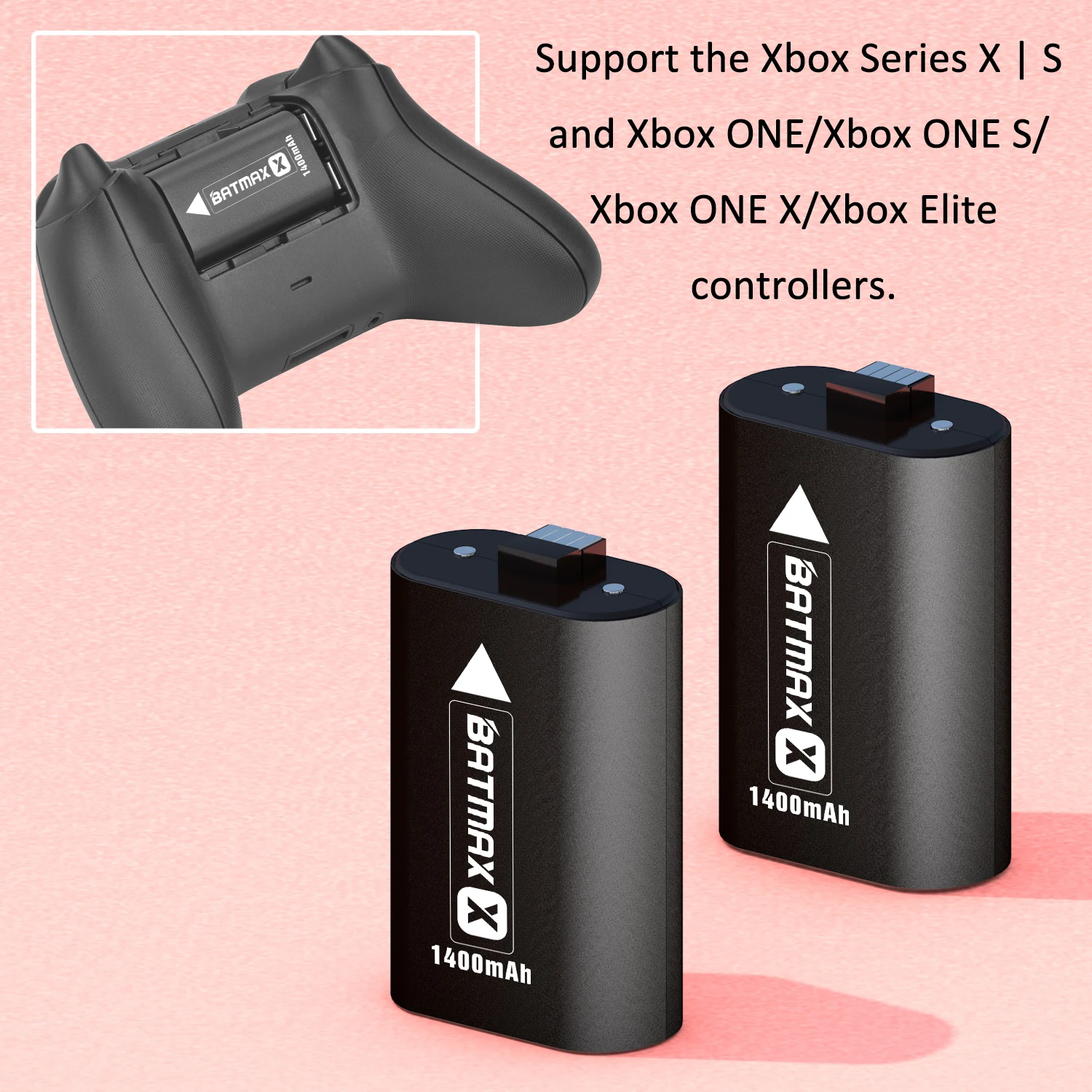 Набор литий-ионных батарей 1400 мАч Akkus для Xbox Series X | S One X/S/Xbox Elite контроллер