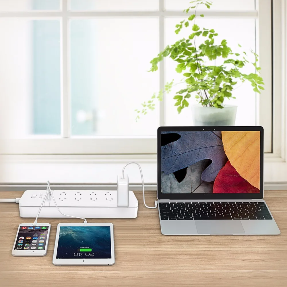 Универсальный удлинитель ORICO для вилка электрической розетки США офиса 10 розеток