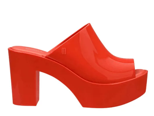 Melissa Shoes 2021 New Women High Heel Sandals High-Heeled Jelly Melissa Shoes For Women Solid Sandals Female Jelly Shoes SM071