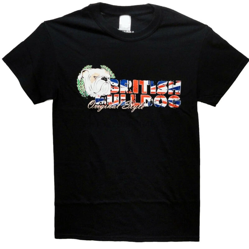 Британский Бульдог оригинальный Стиль футболка скинхедов панк Mod S XXL с принтом в