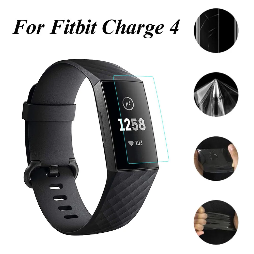 5 шт. Прозрачная мягкая защитная пленка TPU для Fitbit заряд 4-х Смарт полосы