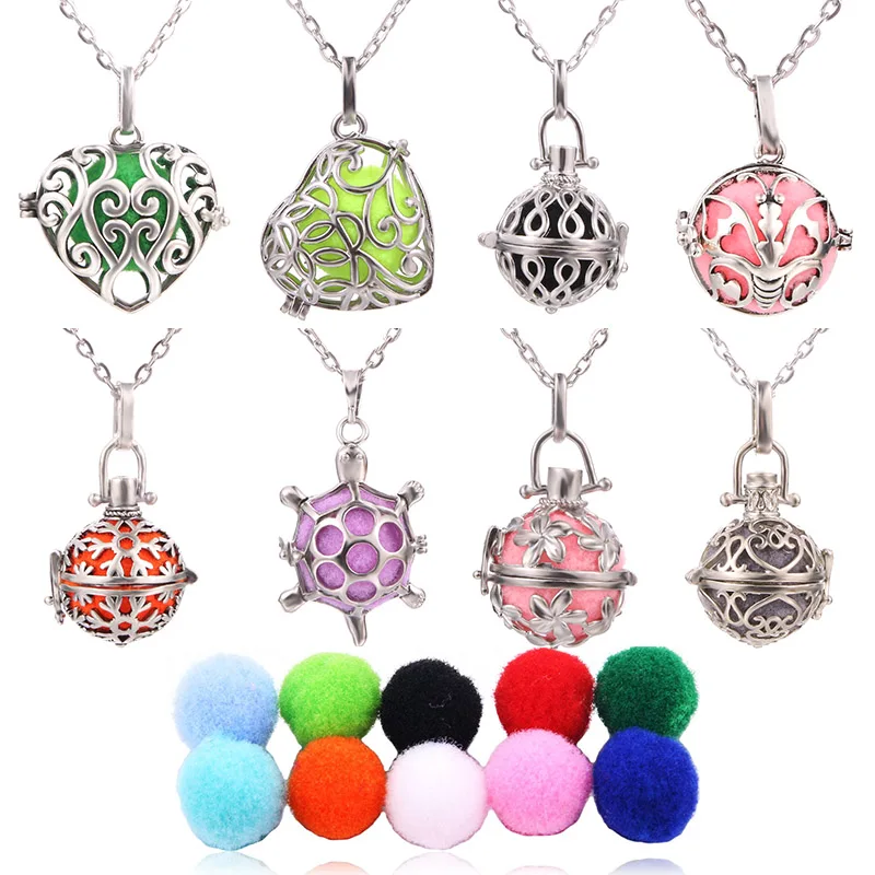 Медальон с ароматом винтажное ожерелье для беременных музыкальным шариком Angel Ball