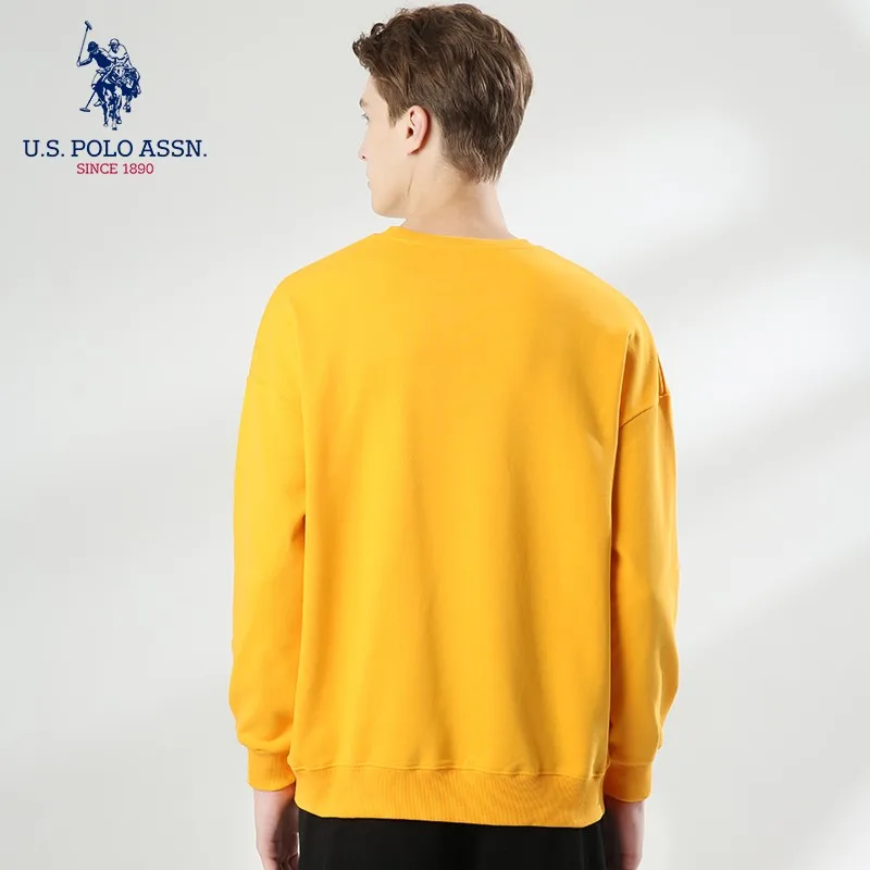 Свитер U.S.Polo Assn. Для мужчин и женщин с круглым вырезом повседневный Свободный Топ