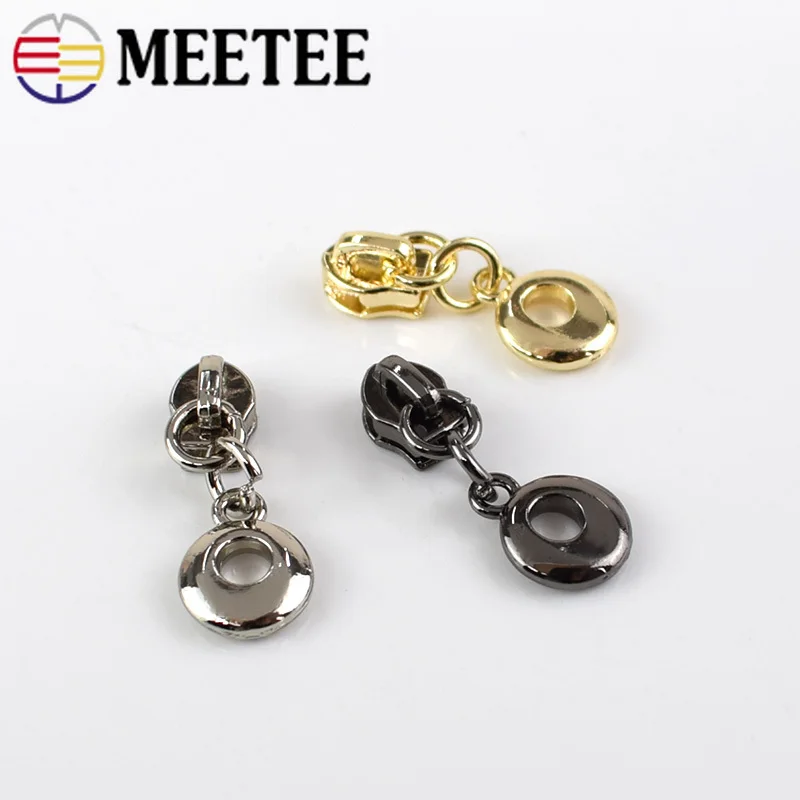 50 шт. высококачественные круглые кольца 3 # для нейлоновых молний|Бегунки молнии| |