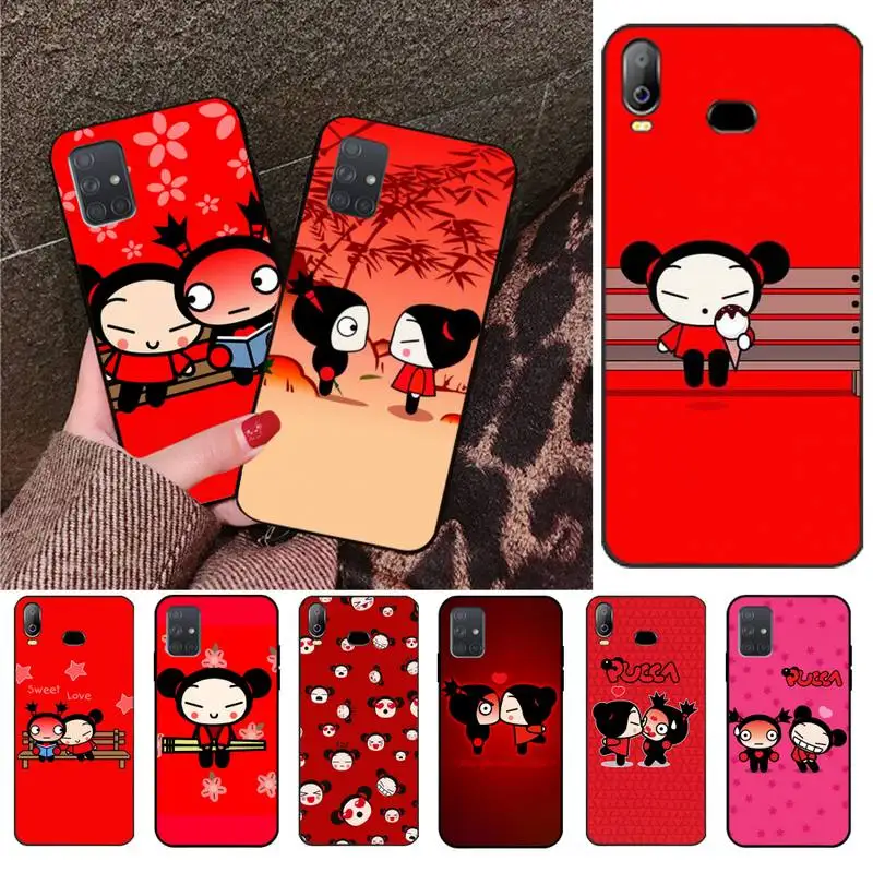 

CUTEWANAN Cute cartoon Pucca TPU Soft Silicone Phone Case Cover For Samsung A10 A20 A30 A40 A50 A70 A80 A71 A51 A6 A8 2018