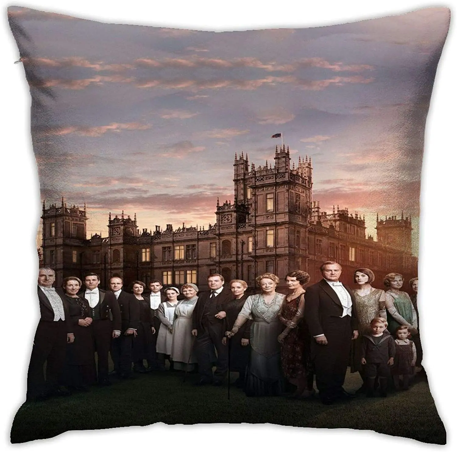 

3 Ways You Can Experience Downton Abbey in Real Life Square Pillowcase Case Throw Decorationpillow Car Cushion (45cmx45cm)