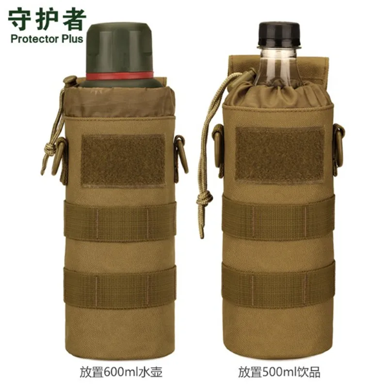 

Tactical Edc Water Bottle Bag Pouch Molle Upgraded Travel Holder Sport Bag Outdoor Hydration Bags For Camping Hiking Fishing