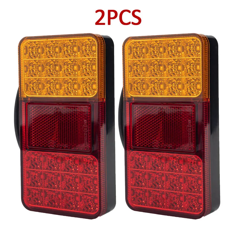 

Trailer Light Car Tail Light Kit Car License Plate Lamp Turn Signal Indicator with 7 Pin Male Plug 5 Core Wire Tie Straps