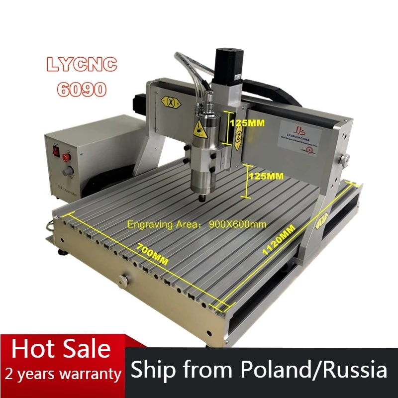 

DIY CNC 6090 4 Axis Wood Router 1.5KW 2.2KW USB Port Metal Engraving Milling Machine Aluminum Carving with Limit Switch