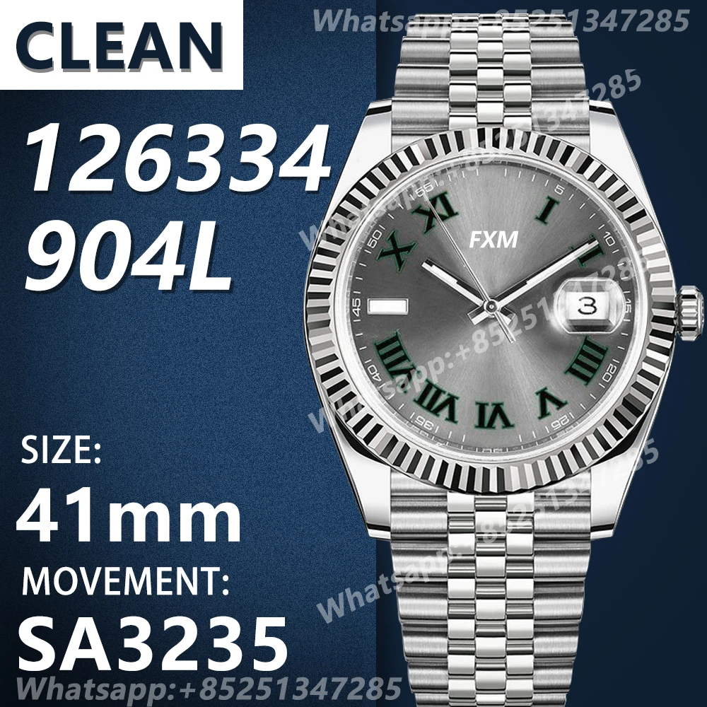 

Men's Automatic Mechanical Top Luxury Brand Watch DateJust 41MM 126334 VSF Clean 904L AAA Replica 1:1 Best Edition Super Clone