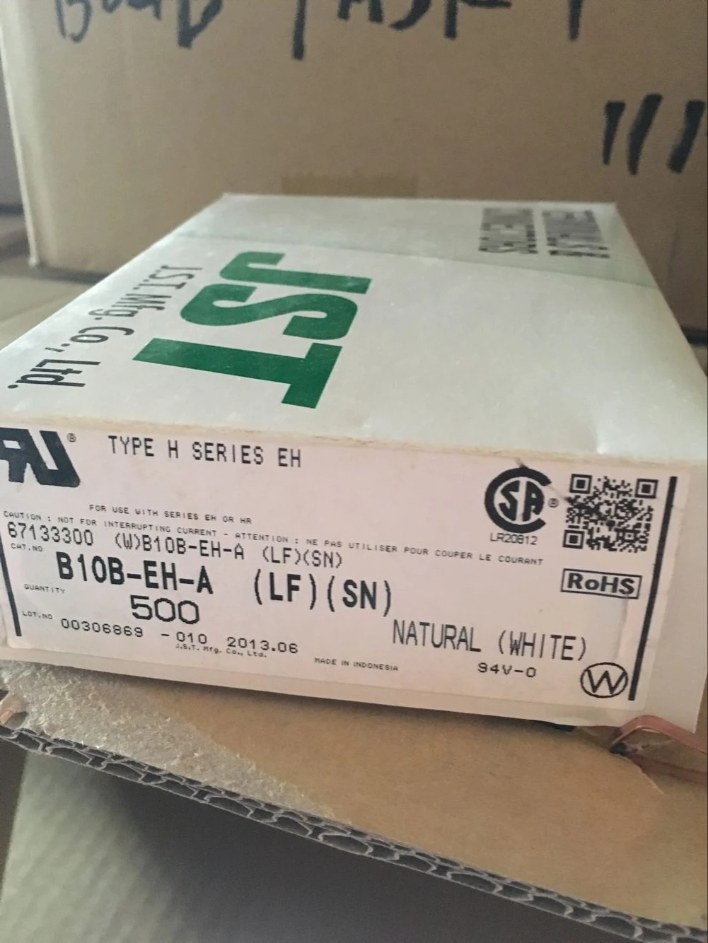 JST B10B-EH-A, piezas nuevas con CONN, encabezado VERT 10POS, 100% MM, 2,5-0