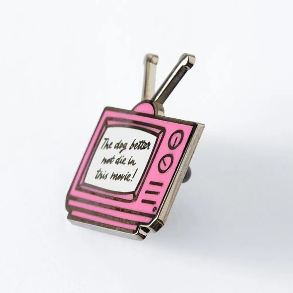 Собака лучше не умрёт в этом фильме эмалированный значок булавки на