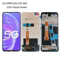original lcd for oppo a72 a92 cph2067 display touch screen digitizer assembly replacement for oppo realme a52 display lcd