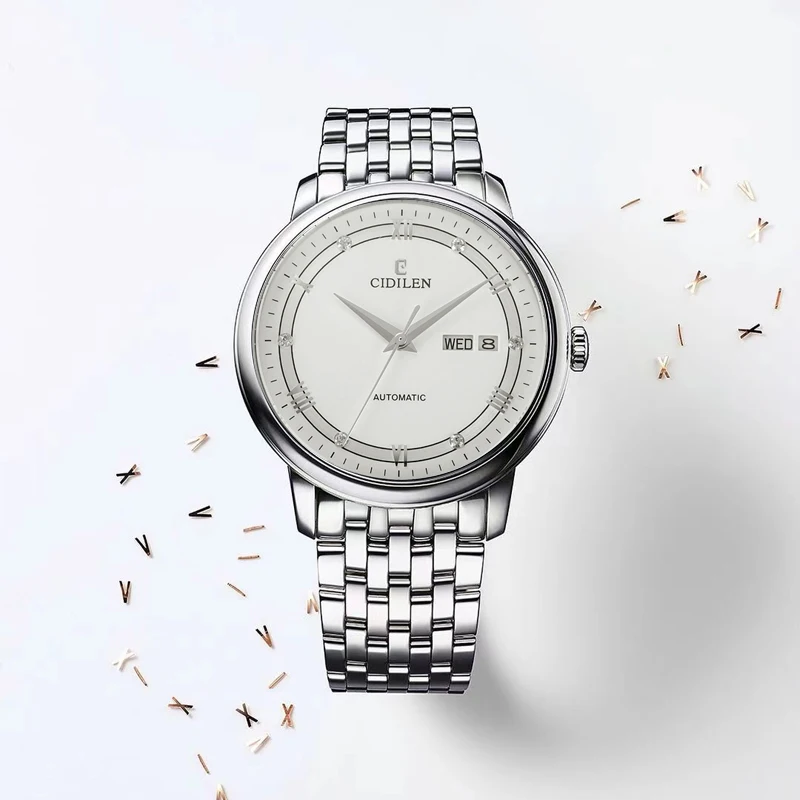 

2021 Watch Men's Fully Automatic Mechanical Watch 3bar Calendar Official Business Steel Brand Japanese Mechanical Movement
