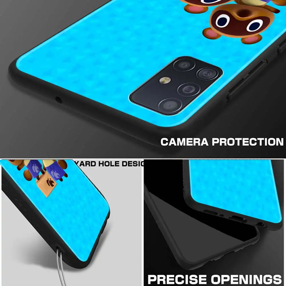 

Tom Animal Crossing Phone Case For Samsung Galaxy A51 A71 A21s A31 A41 A11 A91 A21 A01 A51 A71 5G Silicone Cover Coque Fundas