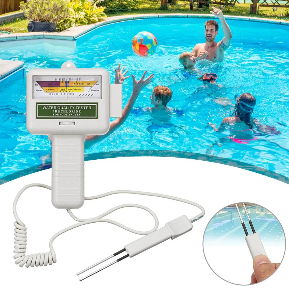 

Water Quality PH Chlorine Level Tester Portable Digital Display Swimming Pool SPA Analytical Instruments PH Meter