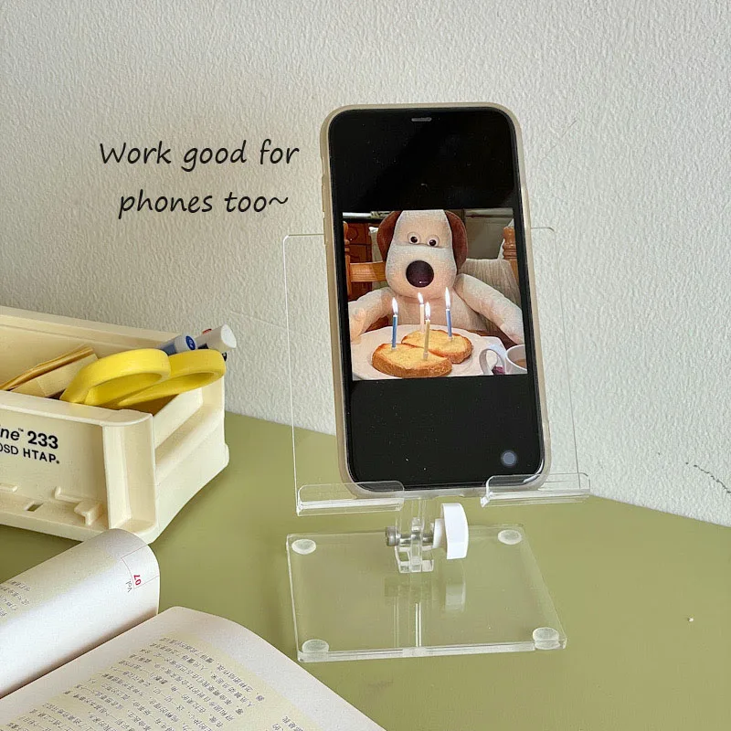 sharkbang portable acrylic adjustable holder for pad mobile phone tablet pc notebook books transparent stand holder accessories free global shipping
