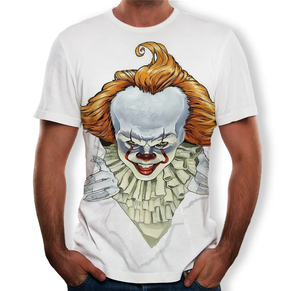 Movie Stephen King IT The Clown Pennywise Косплей-костюмы с капюшоном для мужчин и женщин