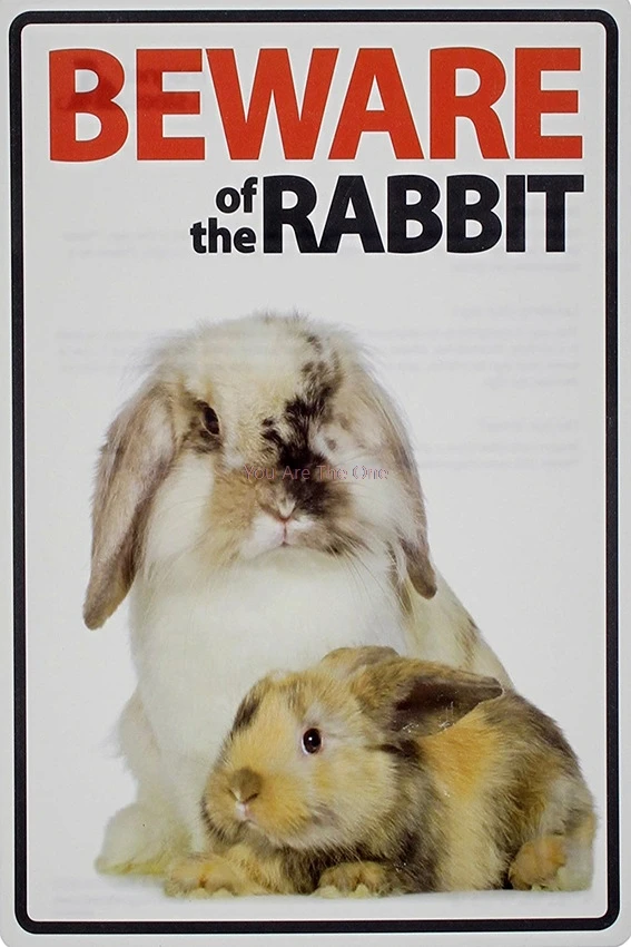 Остерегайтесь цыплят кролик черепаха фермы олова металла пластины со знаками