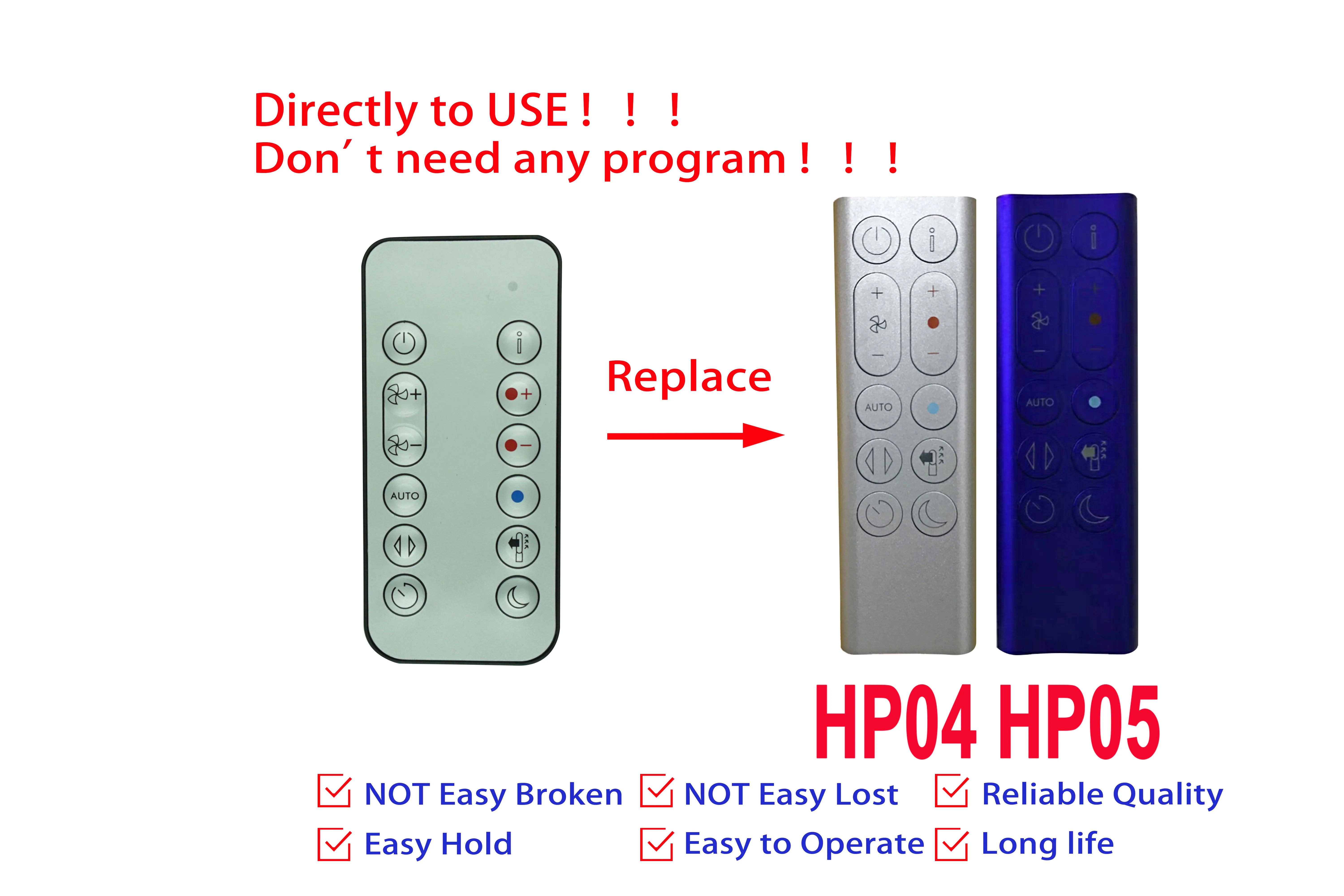 Пульт дистанционного управления для DYSON HP04 HP05 чистый горячий + холодный